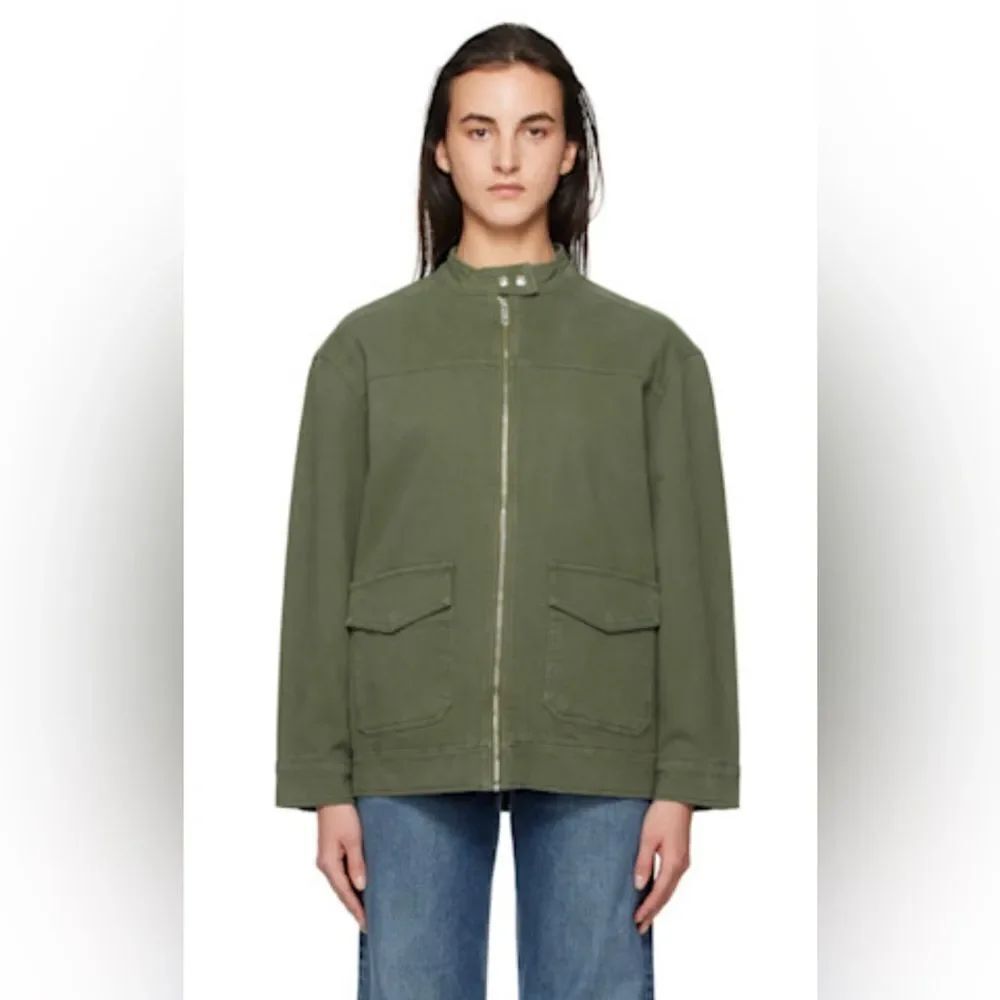 Anine Bing Henry utility field army jacket in green NWT